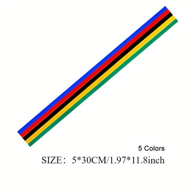 1PC Dugine boje Naljepnice za bicikle Vodootporne za MTB glavu Cijev Gornja cijev vilice Personalizirani ukrasi Vinilne naljepnice za cestovne bicikle