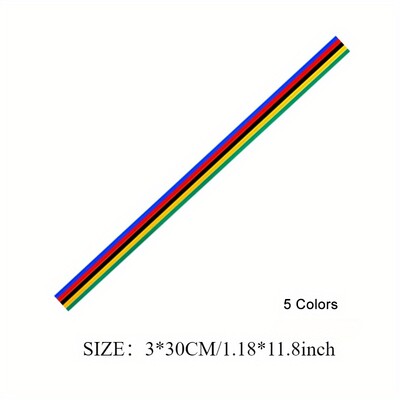 1PC Dugine boje Naljepnice za bicikle Vodootporne za MTB glavu Cijev Gornja cijev vilice Personalizirani ukrasi Vinilne naljepnice za cestovne bicikle