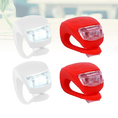 4gab velosipēda luktura silikona velosipēda luktura priekšējais lukturis velosipēda laterna ūdensnecaurlaidīgs velosipēda LED kabatas lukturis aizmugurējais lukturis piegādei