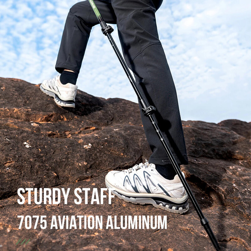 AONIJIE E4215 āra saliekamie pārgājienu nūji Izvelkami krosa skriešanas nūji, kas piemēroti alpīnismam un pārgājieniem