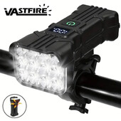 12 LED velosipēda priekšējās gaismas uzlādējams velosipēda lukturis ar skaņas signālu MTB velosipēda priekšējiem lukturiem Velosipēdu drošības lampa nakts braukšanai
