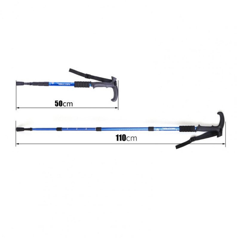 4 sekciju 50 cm pārgājienu nūjas kalnu tehniskās nūjas āra saliekamās pārgājienu nūjas kempinga pārgājienu nūjas pārgājienu nūjas