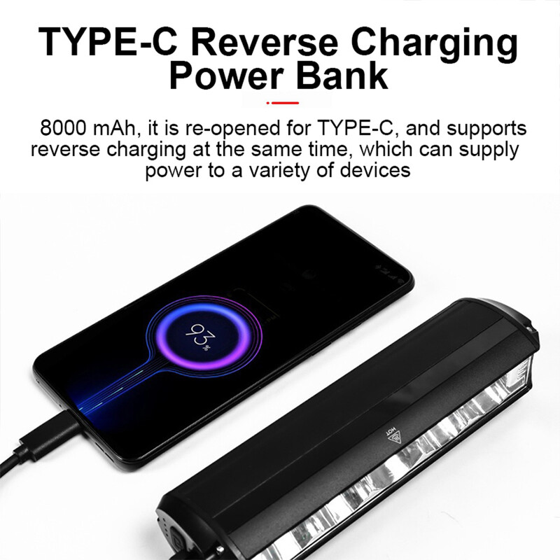 Fivemi 5LEDS prednje svjetlo za bicikl 6000 LM svjetlo za bicikl 8000 mAh Vodootporna svjetiljka USB punjenje MTB svjetiljka za cestovni biciklizam Dodaci