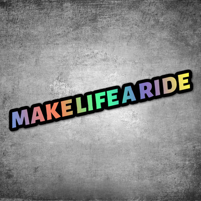 PADARI DZĪVI PAR BRAUCIENU Ceļu velosipēda rāmja uzlīmes Augšējā caurule Ūdensizturīgs Modes DIY Dekorācijas piederumi Velosipēdu izturīgas vinila uzlīmes