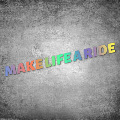 PADARI DZĪVI PAR BRAUCIENU Ceļu velosipēda rāmja uzlīmes Augšējā caurule Ūdensizturīgs Modes DIY Dekorācijas piederumi Velosipēdu izturīgas vinila uzlīmes