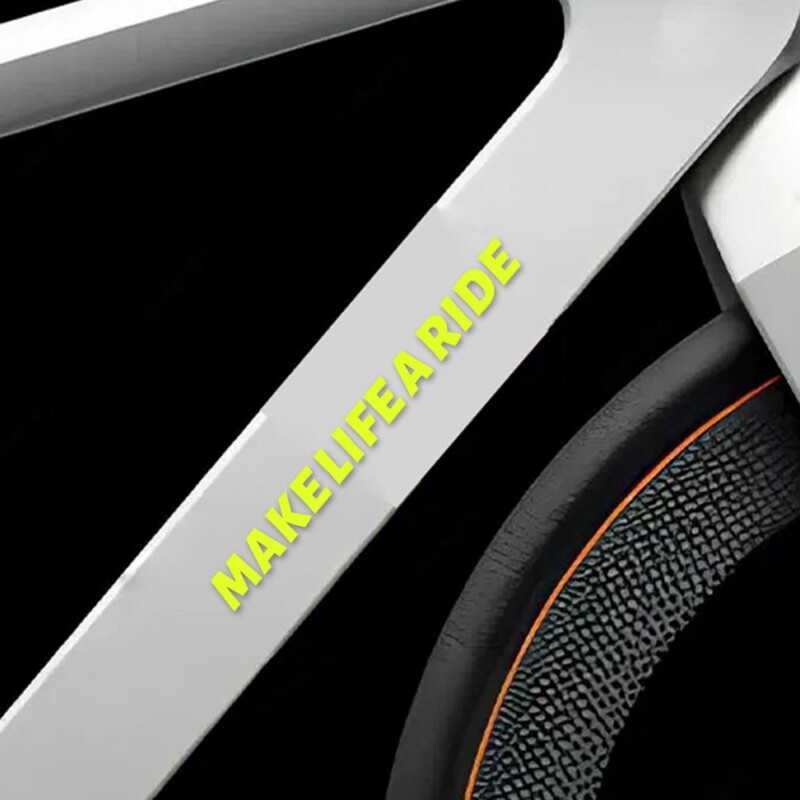 PADARI DZĪVI PAR BRAUCIENU Ceļu velosipēda rāmja uzlīmes Augšējā caurule Ūdensizturīgs Modes DIY Dekorācijas piederumi Velosipēdu izturīgas vinila uzlīmes