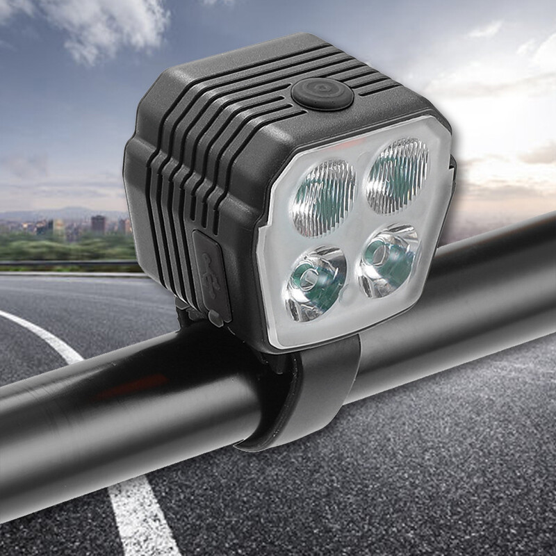 LED prednje svjetlo za bicikl, sigurnosna biciklistička svjetiljka, USB punjenje sa sirenom, biciklistička svjetiljka 2 u 1, 7 načina osvjetljenja za noćnu vožnju