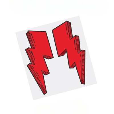 1 pāris Lightning Road velosipēda rāmja uzlīmes Augšējā caurule Ūdensizturīgs Fashion Fashion Dekorācijas piederumi Velosipēdu izturīgas vinila uzlīmes