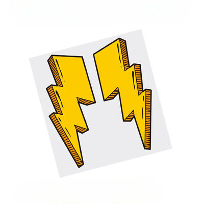 1 pāris Lightning Road velosipēda rāmja uzlīmes Augšējā caurule Ūdensizturīgs Fashion Fashion Dekorācijas piederumi Velosipēdu izturīgas vinila uzlīmes