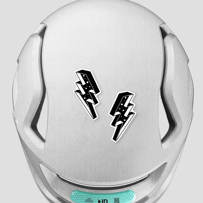 1 Pair Black Lightning velosipēda rāmja uzlīmes DIY MTB velosipēda augšējā caurule, stūre Dakša, ūdensizturīga vinila uzlīme Motociklu piederumi