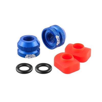 2gab riepas vārsta uzgrieznis MTB velosipēda vakuuma riepas iekšējie vārsti sprauslas vāks alumīnija sakausējums Presta vārsta aizsardzības skrūve, fiksēta paplāksne