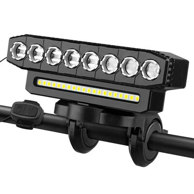 Nouă încărcare USB MTB Lumină pentru bicicletă Claxon Evidenția Lumină pentru bicicletă Lampă pentru ciclism rezistentă la apă Lanternă Accesorii pentru echipamente pentru ciclism