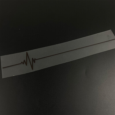 1PC Heartbeat Trackpad Motociklu uzlīmes Ūdensnecaurlaidīgas DIY Degvielas tvertnes sānu paneļi Apšuvums Izturīgs vinila uzlīmes Motociklu dekors