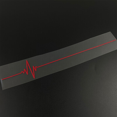 1PC Heartbeat Trackpad Motociklu uzlīmes Ūdensnecaurlaidīgas DIY Degvielas tvertnes sānu paneļi Apšuvums Izturīgs vinila uzlīmes Motociklu dekors