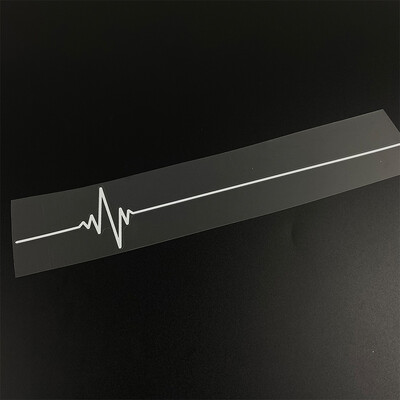 1PC Heartbeat Trackpad Motociklu uzlīmes Ūdensnecaurlaidīgas DIY Degvielas tvertnes sānu paneļi Apšuvums Izturīgs vinila uzlīmes Motociklu dekors