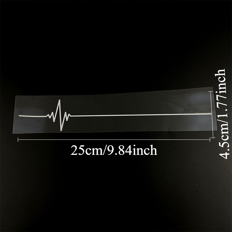 1PC Heartbeat Trackpad Motociklu uzlīmes Ūdensnecaurlaidīgas DIY Degvielas tvertnes sānu paneļi Apšuvums Izturīgs vinila uzlīmes Motociklu dekors