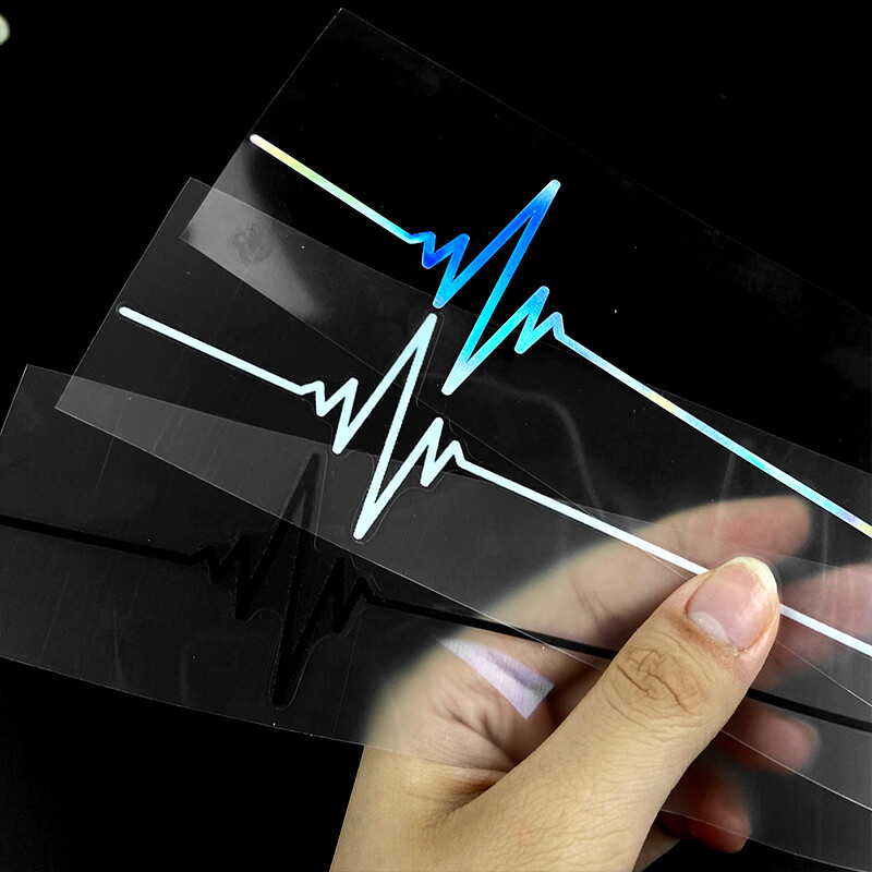 1PC Heartbeat Trackpad Motociklu uzlīmes Ūdensnecaurlaidīgas DIY Degvielas tvertnes sānu paneļi Apšuvums Izturīgs vinila uzlīmes Motociklu dekors