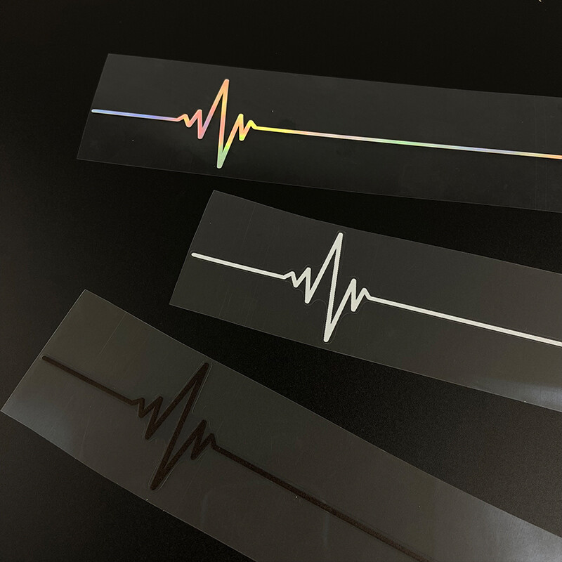 1PC Heartbeat Trackpad Motociklu uzlīmes Ūdensnecaurlaidīgas DIY Degvielas tvertnes sānu paneļi Apšuvums Izturīgs vinila uzlīmes Motociklu dekors