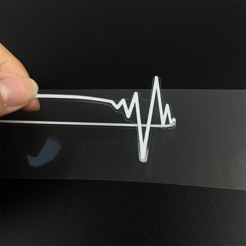 1PC Heartbeat Trackpad Motociklu uzlīmes Ūdensnecaurlaidīgas DIY Degvielas tvertnes sānu paneļi Apšuvums Izturīgs vinila uzlīmes Motociklu dekors