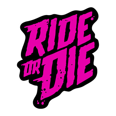 1PC Ride or Die Mtb uzlīmes velosipēda rāmja uzlīmes DIY kalnu velosipēda augšējā caurule Ūdensizturīgs vinila uzlīmes Motociklu piederumi