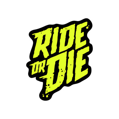 1PC Ride or Die Mtb uzlīmes velosipēda rāmja uzlīmes DIY kalnu velosipēda augšējā caurule Ūdensizturīgs vinila uzlīmes Motociklu piederumi