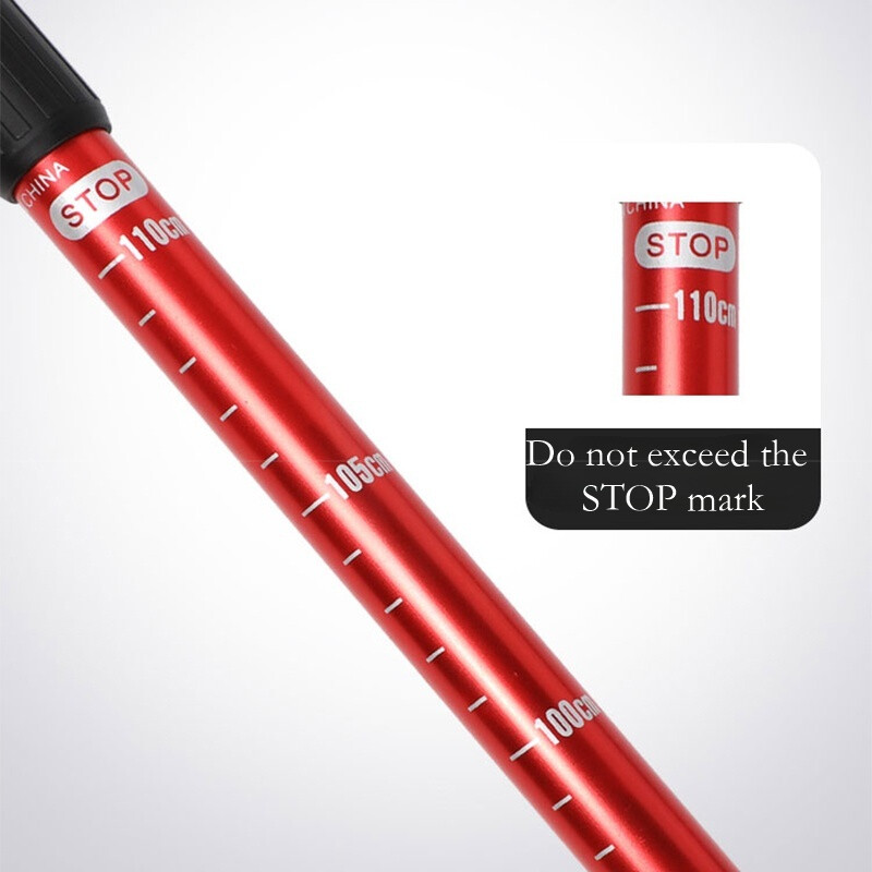 Āra tūrisma alpīnisma nūja taisna/T veida teleskopiska vecāka gadagājuma alpīnisma nūja alumīnija sakausējuma pārgājienu spieķis