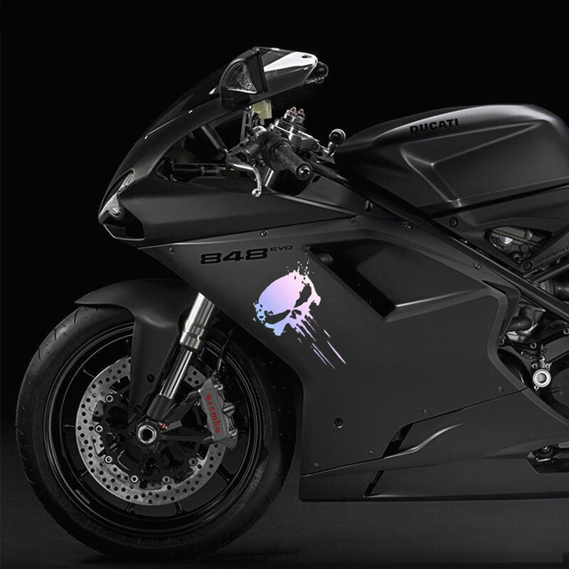 Laser Rainbow Reflektirajuće vodootporne naljepnice za motociklističku kacigu Leće Spremnik za skuter Ukrasi tijela Vinilne naljepnice otporne na ulje