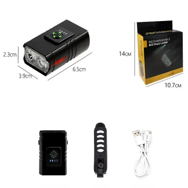 Spilgts velosipēda lukturis T6 LED priekšējais USB uzlādējams MTB kalnu velosipēda lukturis 1000LM velosipēda priekšējo lukturu lukturītis riteņbraukšanas motorolleris