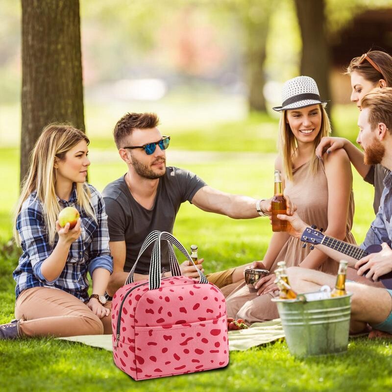 Kutija za ručak sa životinjskim printom Kutija za ručak Vreća za hlađenje Torba za hlađenje velikog kapaciteta Izolirana torba za hlađenje za ručak za piknik na otvorenom u školi