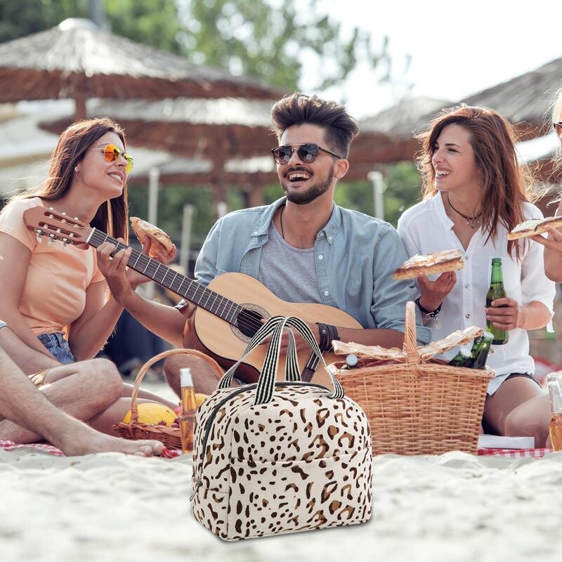 Kutija za ručak sa životinjskim printom Kutija za ručak Vreća za hlađenje Torba za hlađenje velikog kapaciteta Izolirana torba za hlađenje za ručak za piknik na otvorenom u školi