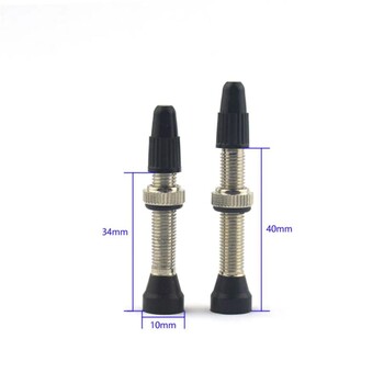 40/44/ /60mm-Road Bike No Tubes Tubeless Brass Presta Valves for Tire