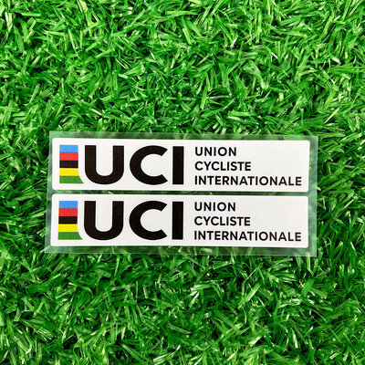 2PCS UCI Creativity velosipēda rāmja uzlīmes Ūdensizturīgas MTB velosipēdu stūres augšējā caurule āra vinila uzlīmes Motociklu piederumi