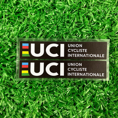 2PCS UCI Creativity velosipēda rāmja uzlīmes Ūdensizturīgas MTB velosipēdu stūres augšējā caurule āra vinila uzlīmes Motociklu piederumi