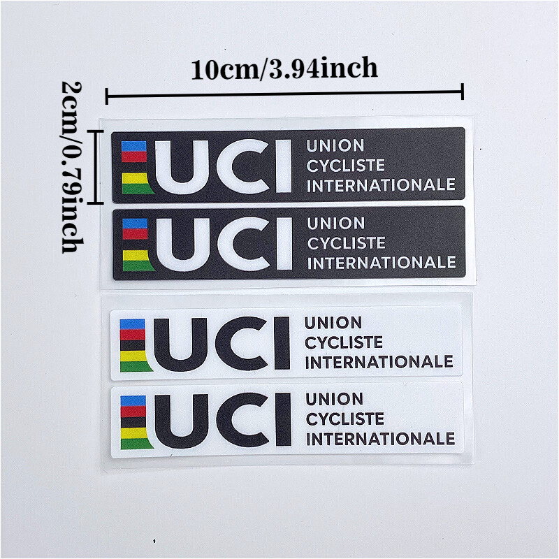2PCS UCI Creativity velosipēda rāmja uzlīmes Ūdensizturīgas MTB velosipēdu stūres augšējā caurule āra vinila uzlīmes Motociklu piederumi