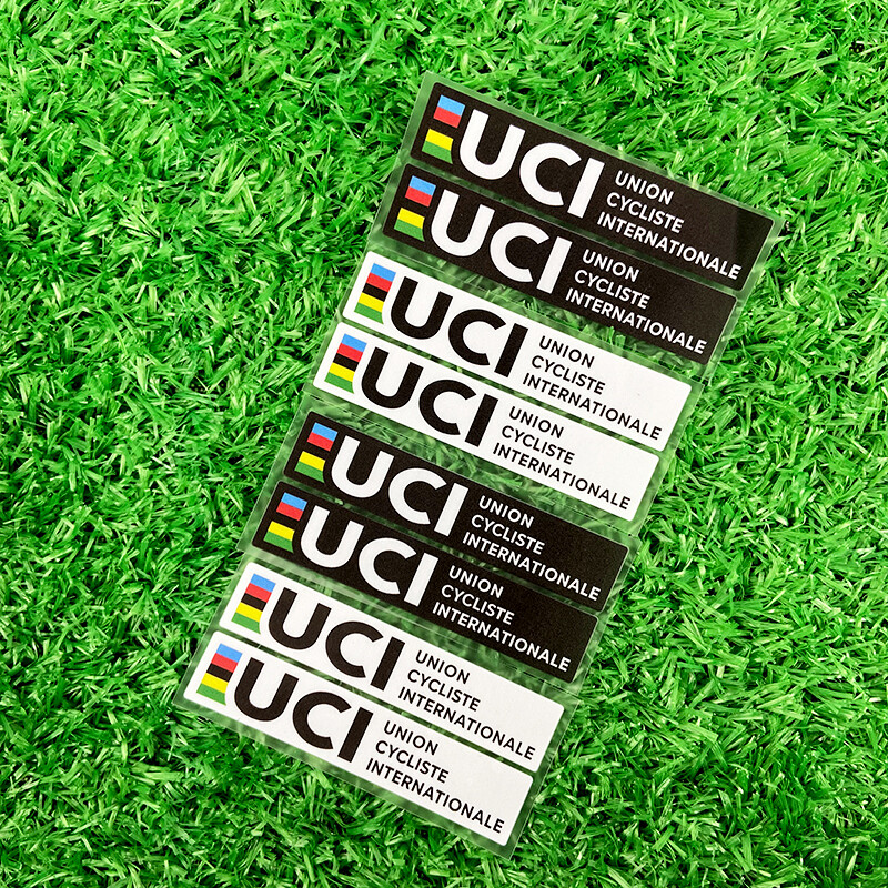 2PCS UCI Creativity velosipēda rāmja uzlīmes Ūdensizturīgas MTB velosipēdu stūres augšējā caurule āra vinila uzlīmes Motociklu piederumi