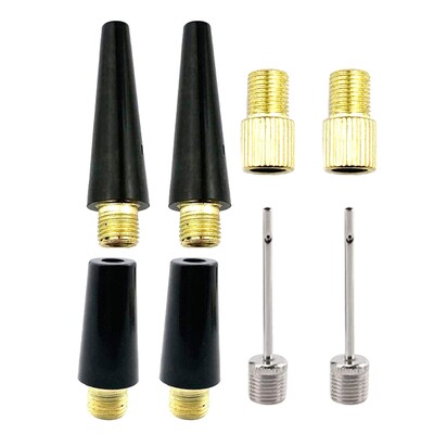 Lodīšu sprauslas adaptera savienotājs Inflators Metāla sūknis Plastmasas rokas sūknis balonu piepūšamām rotaļlietām regbija MTB futbols