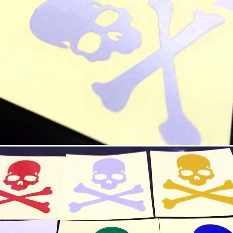 Reflektirajuće naljepnice za bicikl Fixed Gear Kostur Naljepnica Fluorescentna lubanja Brdski bicikl Reflektor Decal Dodaci Pegatinas