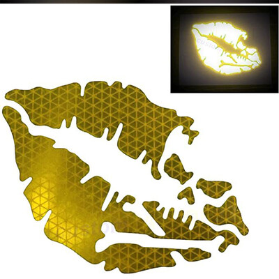 Reflektirajuće naljepnice u obliku saća za usne, motociklistička kaciga, lubanja, seksi usne, motocross, spremnik goriva, Cafe Racer, tijelo, ukrasni prozori automobila