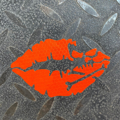 Reflektirajuće naljepnice u obliku saća za usne, motociklistička kaciga, lubanja, seksi usne, motocross, spremnik goriva, Cafe Racer, tijelo, ukrasni prozori automobila