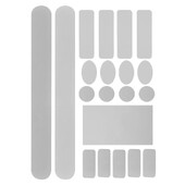 1 set naljepnica za bicikl Zaštita okvira Karbonska folija Naljepnica za lanac brdskog bicikla Vodootporne prozirne naljepnice protiv ogrebotina