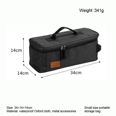 Kempinga glabāšanas soma Pārnēsājama Oksfordas auduma liela ietilpība gāzes plīts kanisteris pods pārnēsāšanas soma uzglabāšanas maiss piknika grozs MOLLE soma