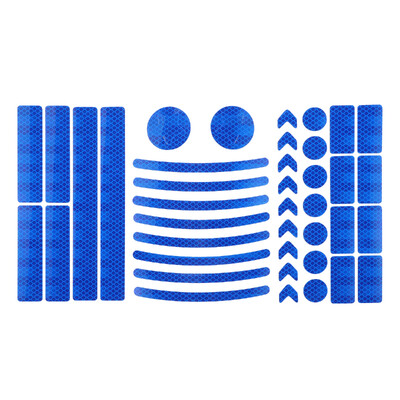 X Autohaux 42 komada Bicikli Motocikli Reflektirajuća sigurnosna upozoravajuća traka Vanjska reflektirajuća traka Višenamjenski PET 4 boje