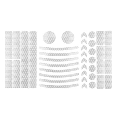 X Autohaux 42 komada Bicikli Motocikli Reflektirajuća sigurnosna upozoravajuća traka Vanjska reflektirajuća traka Višenamjenski PET 4 boje