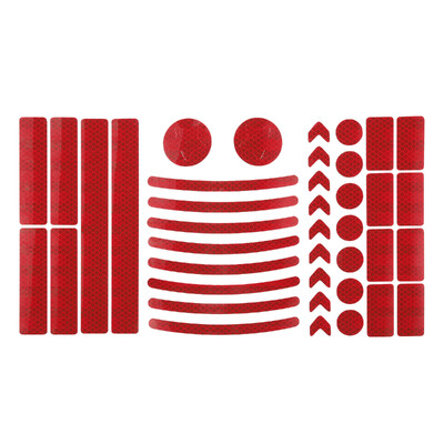 X Autohaux 42 komada Bicikli Motocikli Reflektirajuća sigurnosna upozoravajuća traka Vanjska reflektirajuća traka Višenamjenski PET 4 boje