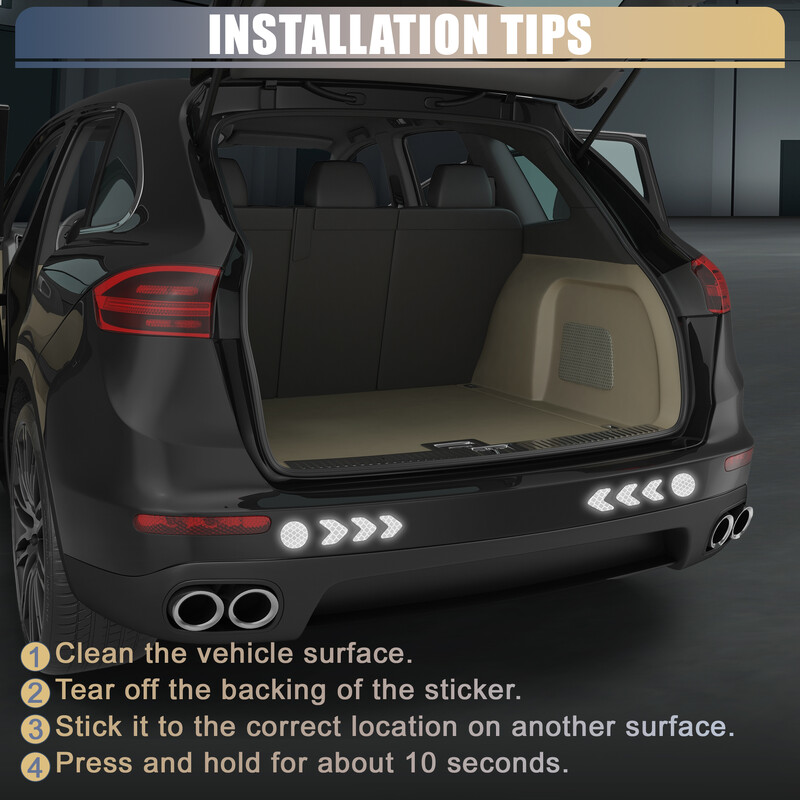 X Autohaux 42 komada Bicikli Motocikli Reflektirajuća sigurnosna upozoravajuća traka Vanjska reflektirajuća traka Višenamjenski PET 4 boje