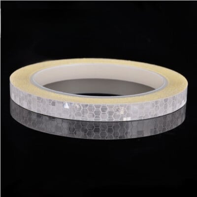 Велосипедни колела Светлоотразителни стикери Колоездене Флуоресцентна отразяваща лента Залепваща лента за 1cm*8m MTB велосипед Предупреждение Безопасен декор Stic