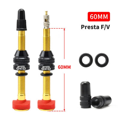 MUQZI Tubeless Ventil Stem Kit 40 mm 60 mm Presta ventil MTB cestovni bicikl Tubeless gume dijelovi