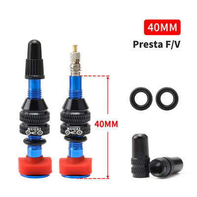 MUQZI Tubeless Ventil Stem Kit 40 mm 60 mm Presta ventil MTB cestovni bicikl Tubeless gume dijelovi