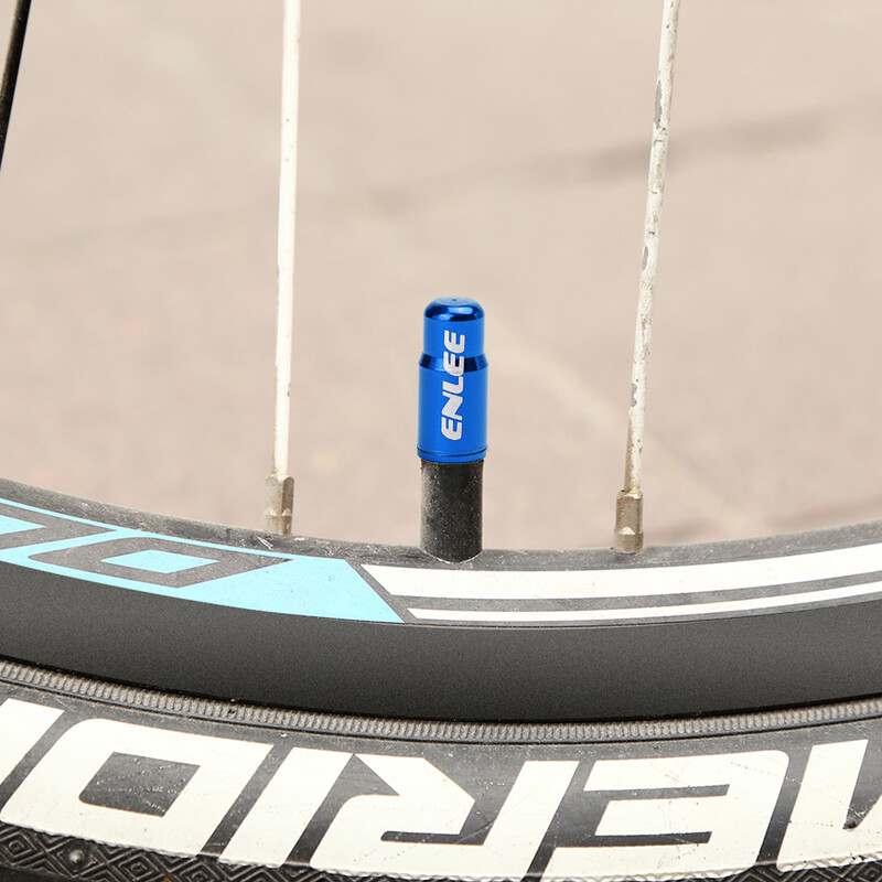 ENLEE Kapice za ventile za bicikle od aluminijske legure Izdržljiva zaštita od rđe gume za bicikle Poklopac ventila za kotače Dodaci za biciklizam Crna Crvena Plava