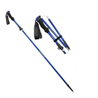 Saliekams pārgājienu nūjas alumīnija sakausējums ar neslīdošu rokturi, regulējamu īpaši vieglu pārgājienu nūju, saliekamu teleskopisko spieķi